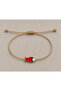 Mineli Adjustable Anklet with Red Fish Figure - 2