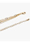 Textured Chain with Dangle Multiple Pendants - 3
