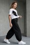 Girls' Wide-Leg, Relaxed-Fit Cotton Sweatpants with Lace-Up Cuffs - 2