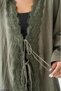 Women's Lace Detailed Cardigan with Ties - 3