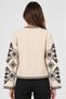 Ecru Women's Embroidered Detailed Cashmere Fabric Jacket - 4