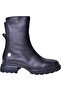 D26Kb-8460 Women's Genuine Leather 2 cm Thick Heeled Casual Boots - 2