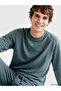 Ozmarka New Season Green Regular Fit Printed Men's Pajama Set - 2