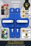 Barrier Door Handle – School Door Handle, Safe Design for Classroom and Nursery Doors, Pack of 5 - 3