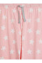 Vizyon New Season Pink Crew Neck Printed Women's Pajama Set - 7