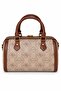 Unicorn Printed Logo Detailed Medium Size Speedy Design Women's Hand and Shoulder Bag Khaki - 3