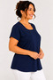 Women's Viscose Square Neck Blouse - 2