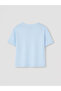 Vizyon New Season Blue Crew Neck Printed Women's Pajama Set - 7