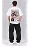 Tanjiro Kamado Anime T-Shirt – Demon Slayer Commando Printed Oversized Black and White T-Shirt - 3