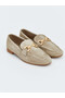 Özmarka New Season Beige Suede Look Women's Loafer - 2