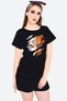Sert Naruto Black Women's T-Shirt-Shorts Set