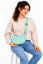 Light Blue Adjustable Strap Women's Mini Shoulder Bag and Crossbody Bag 0066