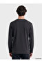 Vizyon New Season Anthracite Crew Neck Long Sleeve Men's T-Shirt - 4