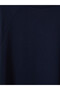 Two Mt Shop Quality Lcw Modest Navy Blue Interlock Plain Comfortable & Relaxing Women's Sweatshirt Tunic - 3