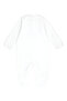 Elephant Embroidered Velvet Jumpsuit 0 Months-12 Months White - 2