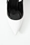 Women's White Patent Leather Pointed Heeled Shoes - 4