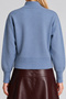 Zippered Knitwear Cardigan 4402 Lki̇0070 Sky Blue - 6