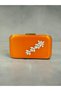 Orange Satin Silver Metal Detailed Crystal Stone Embroidered Chain Strap Women's Evening Dress Bag Wedding Engagement Graduation - 3