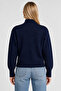 Zippered Knitwear Cardigan 4402 Lki̇0070 Dark Blue - 7