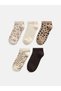 Esvab • Modern & Distinctive Embroidered Women's Booties Socks, Pack of 5