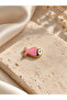 Adjustable Anklet with Pink Enamel Fish Figure - 3