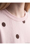 Esvab • Modern & Distinctive Polka Dot Loose Fit Women's Thick Sweatshirt - 3