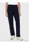 Navy Blue Women's Sports Sweatpants with Elastic Waist - 2