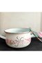 Babe Pink Enamel Pot 3 Liters 20 cm Diameter Milk Yogurt Soup Pot - 3