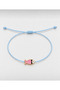 Adjustable Anklet with Pink Enamel Fish Figure - 2