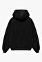 Pop Art Neon Printed Black Oversize Unisex Hoodie - 2