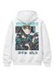 Oversize Demon Slayer Muichiro Tokito Back Printed Hooded Sweatshirt, Unisex Anime Themed Hoodie - 2