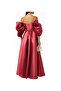 Off-Shoulder Gown in Low-Cut Long Women's Dress - 3