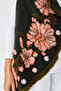 Women's Khaki Italian Floral Embossed Wool Felt Vest 40 - 48 Size - 5