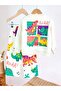 New Season Dinosaur Printed Boys' Top and Bottom Set - 4
