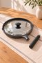 Marina 32 cm Fish Pan with Removable Handle and Lid, Pancake Pan - 3