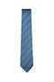 Grey Striped Classic Blue Tie – 8 cm Wide - 7