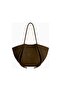 Jwpei Faux Suede Nala Wide Women's Shoulder and Hand Bag - 2