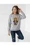 Unisex Oversize Cotton Sweatshirt with Fleece Inside and Crew Neck - 5