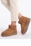 Ultra Mini Suede Trendy Thick Sole Women's Boots with Fur Inside - 3