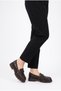 Women's Loafer High Sole Buckle Casual Shoes - Comfortable Moccasin Shoes with Orthopedic Insole - 2