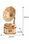 Puzzle 3D din lemn, model gramofon - 8
