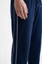 Comfortable Fit, Double Ribbed Combed Cotton Sweatpants with Zipper Pockets, Straight Leg - 5