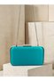 Green Satin Silver Metal Detailed Crystal Stone Embroidered Chain Strap Women's Evening Dress Bag Wedding Engagement Graduation - 5