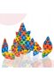 BLOCURI DE CONSTRUCȚIE MAGNETICE 76 DE ELEMENTE MINI DE 3,75 CM – SET CREATIV 3+ - 3