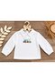 Dinosaur Concept 1 Year Old Boy Salopet Shirt Bow Tie Set - 3