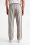 Comfortable Fit, Double Ribbed Combed Cotton Sweatpants with Zipper Pockets, Straight Leg - 4