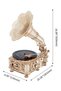 Model de puzzle 3D din lemn, gramofon mare - 7