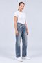 Stone Belt Detailed Blue Green Stonewashed Straight Fit Jeans - 2