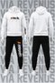 Nascar Motorsports Printed Hooded Sweatshirt and Sweatpants Unisex Tracksuit Set