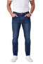Men's Slim Fit Lycra Stonewashed Navy Blue Jeans – Soft Textured Flexible Narrow Leg Jeans 2602093 - 2